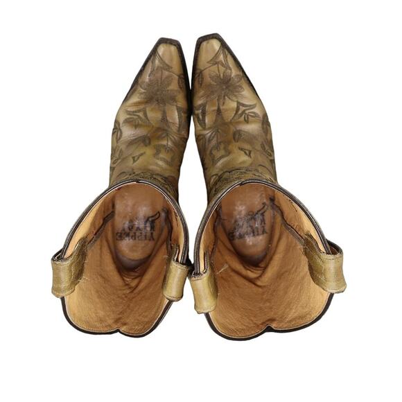 Old Gringo Boots Women 7 Western Floral Embroidered Yippee KiYay Leather Cowgirl - Picture 9 of 16